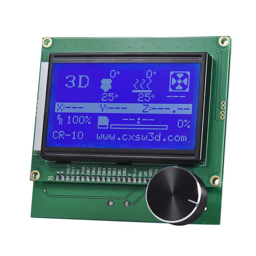 Contrôleur rampes 1.4 LCD 12864 écran bleu + câble pour CREALITY Ender-3