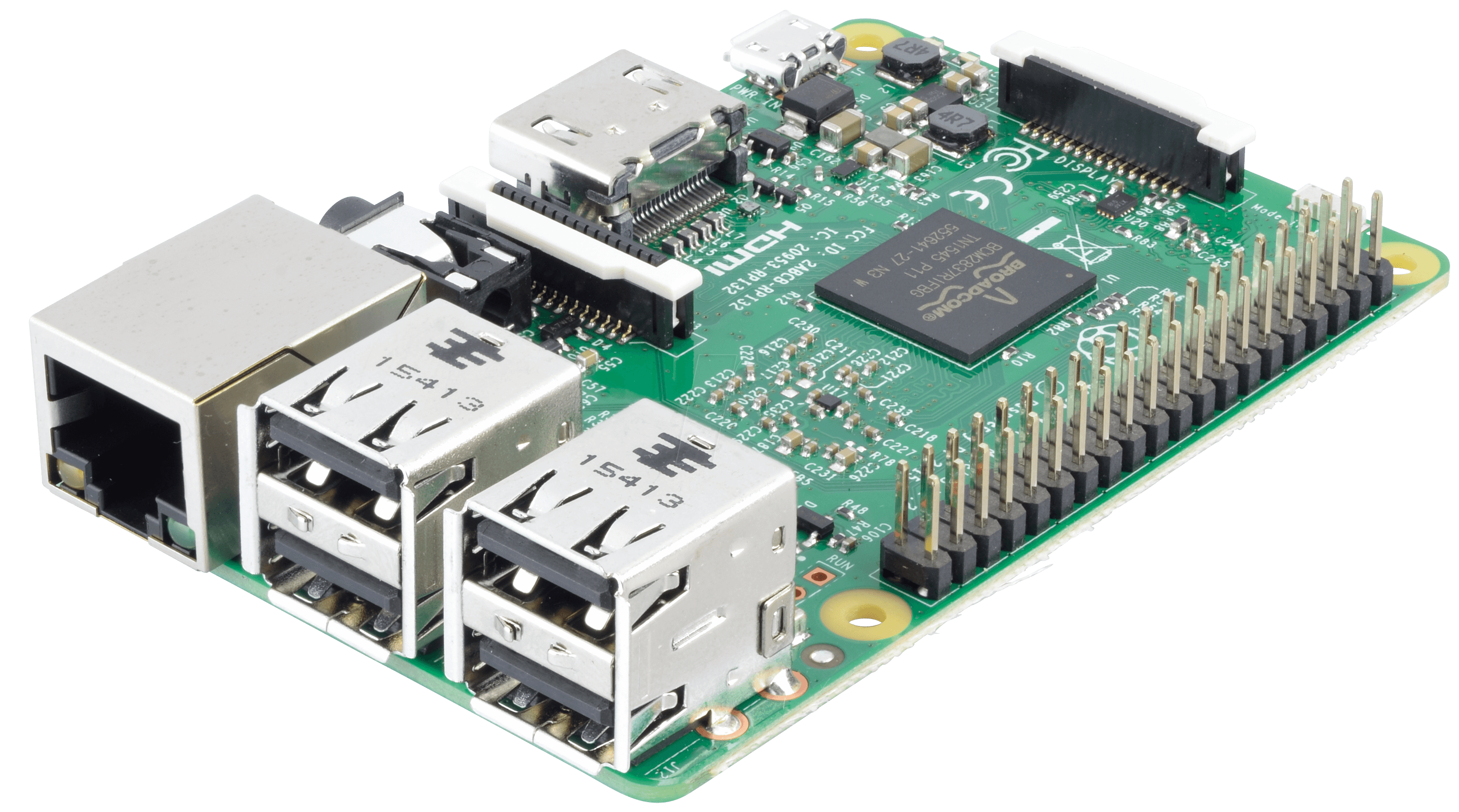 Raspberry Pi 3 modèle B 1 GB LPDDR2 BCM2837 Quad-Core Ras PI3 B, avec WiFi et Bluetooth