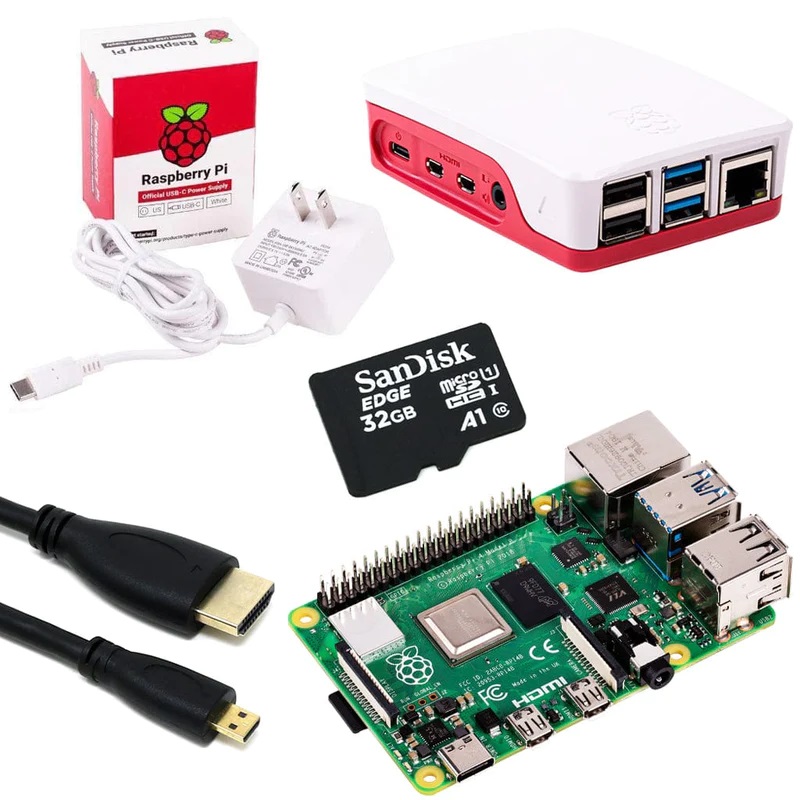 Kit Raspberry Pi 4 Modèle B Développement Kit RAM 2G 4 Core 1.5Ghz