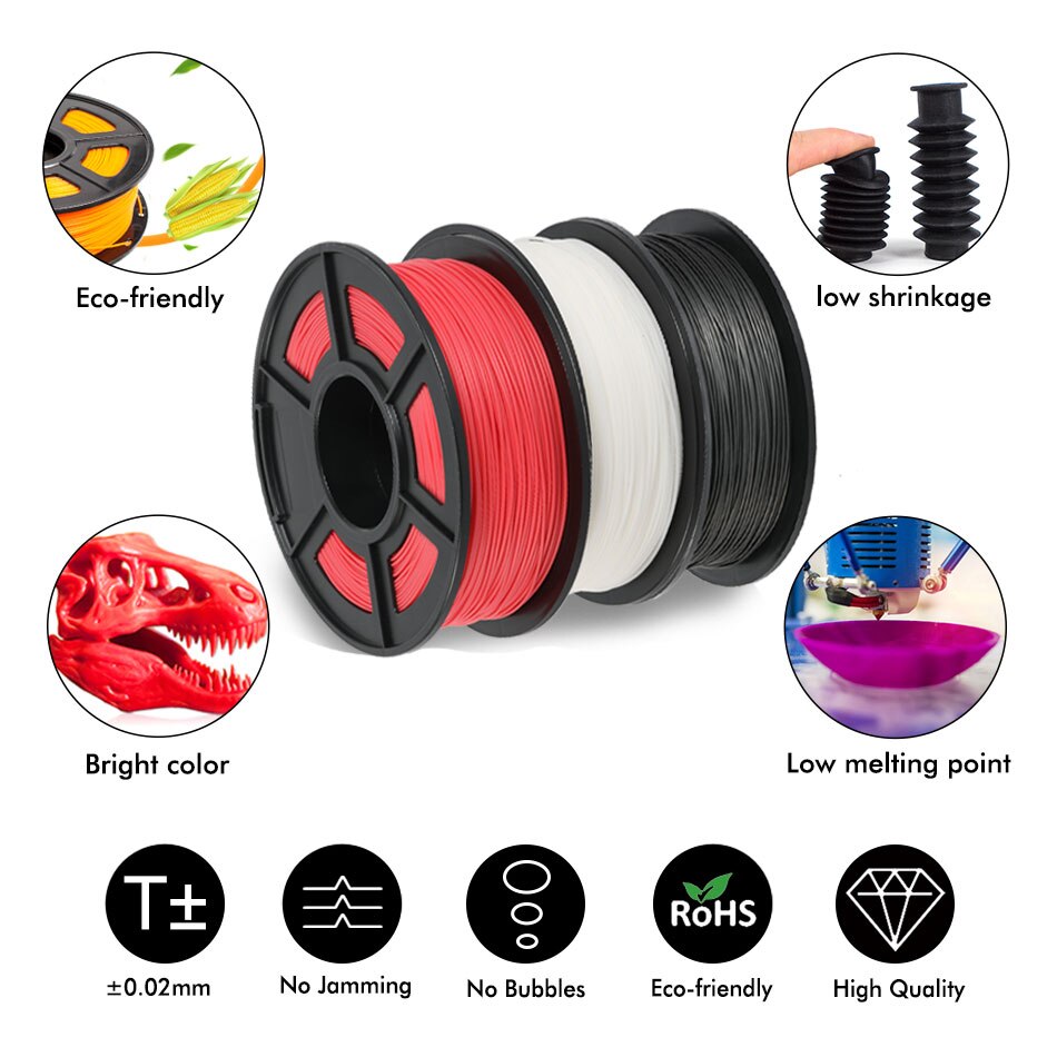 Filament PCL Rouge 1.75mm 1kg