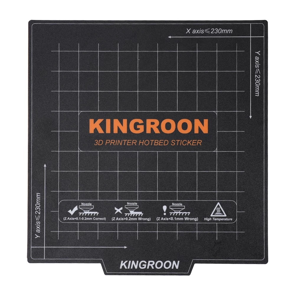 KINROON Heatbed Ultra-Flexible Magnetic Sticker for Ender-3/Ender-3 pro/Ender-5/CR20