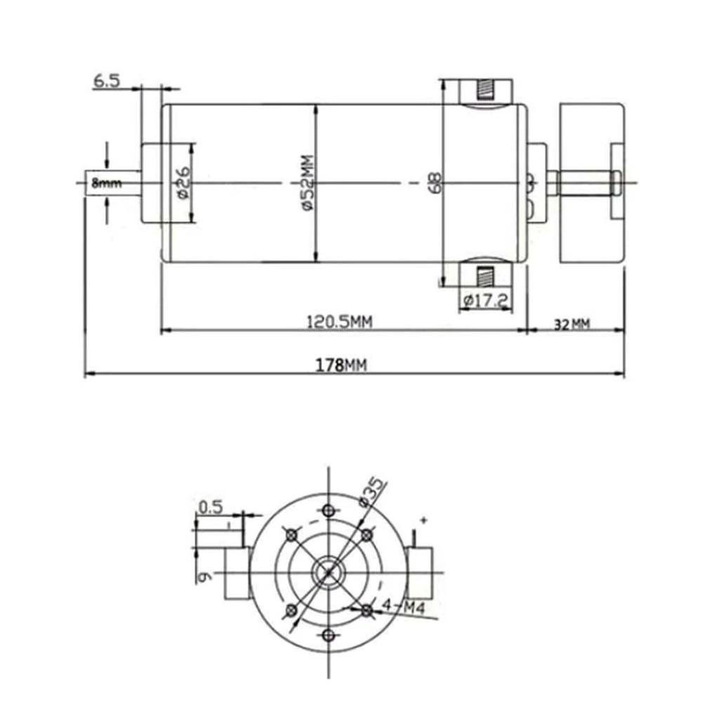 Kit moteur de broche 500 w