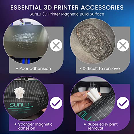 SUNLU 3PCS Magnetic Build Plate 310x310mm