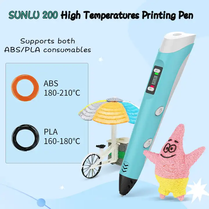 SUNLU SL-200 stylo 3d Intelligent 1.75mm Bleu