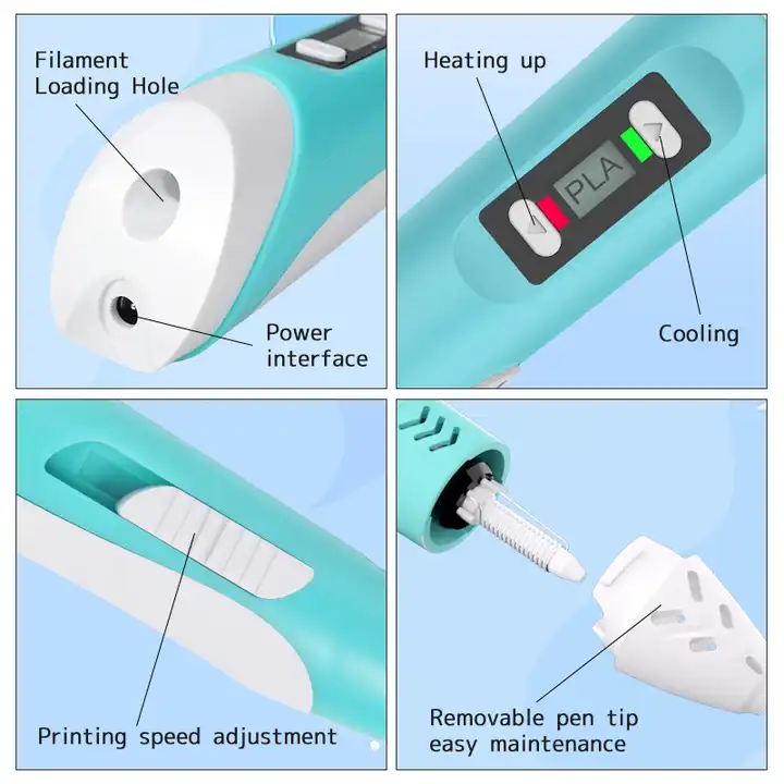 SUNLU SL-200 stylo 3d Intelligent 1.75mm Bleu